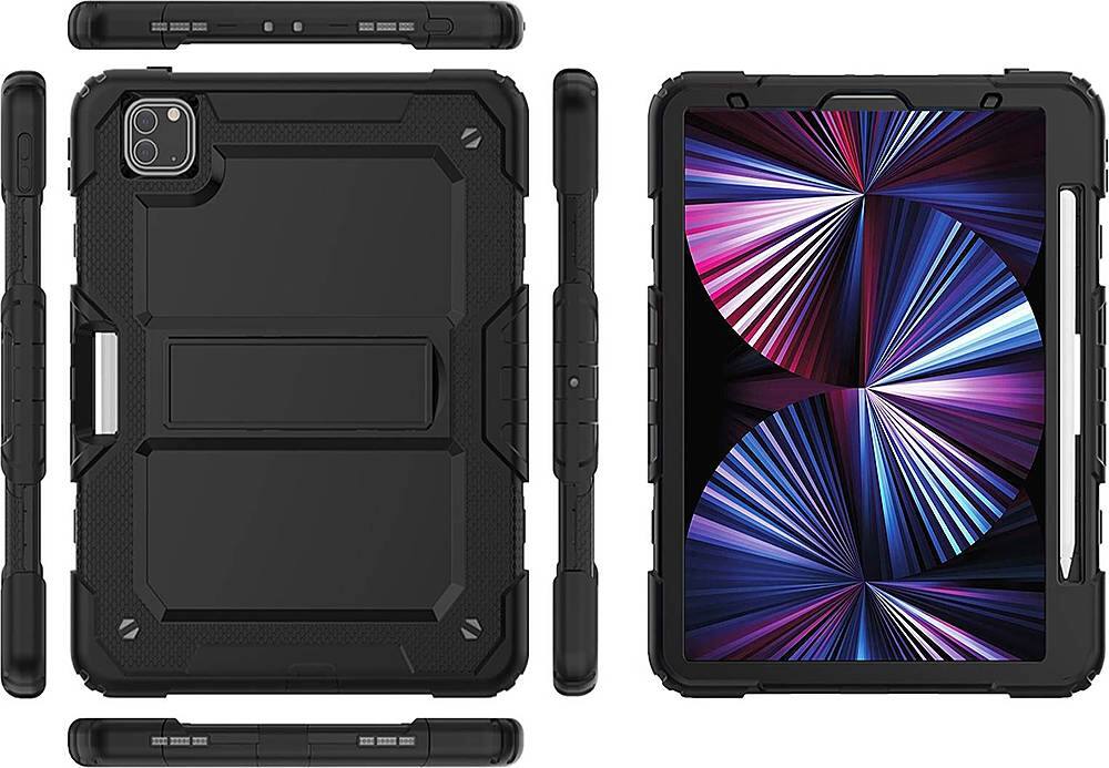 Alt View 16. SaharaCase - DEFENCE Series Case for Apple iPad Pro 11" (2nd, 3rd, and 4th Gen 2020-2022) - Black.