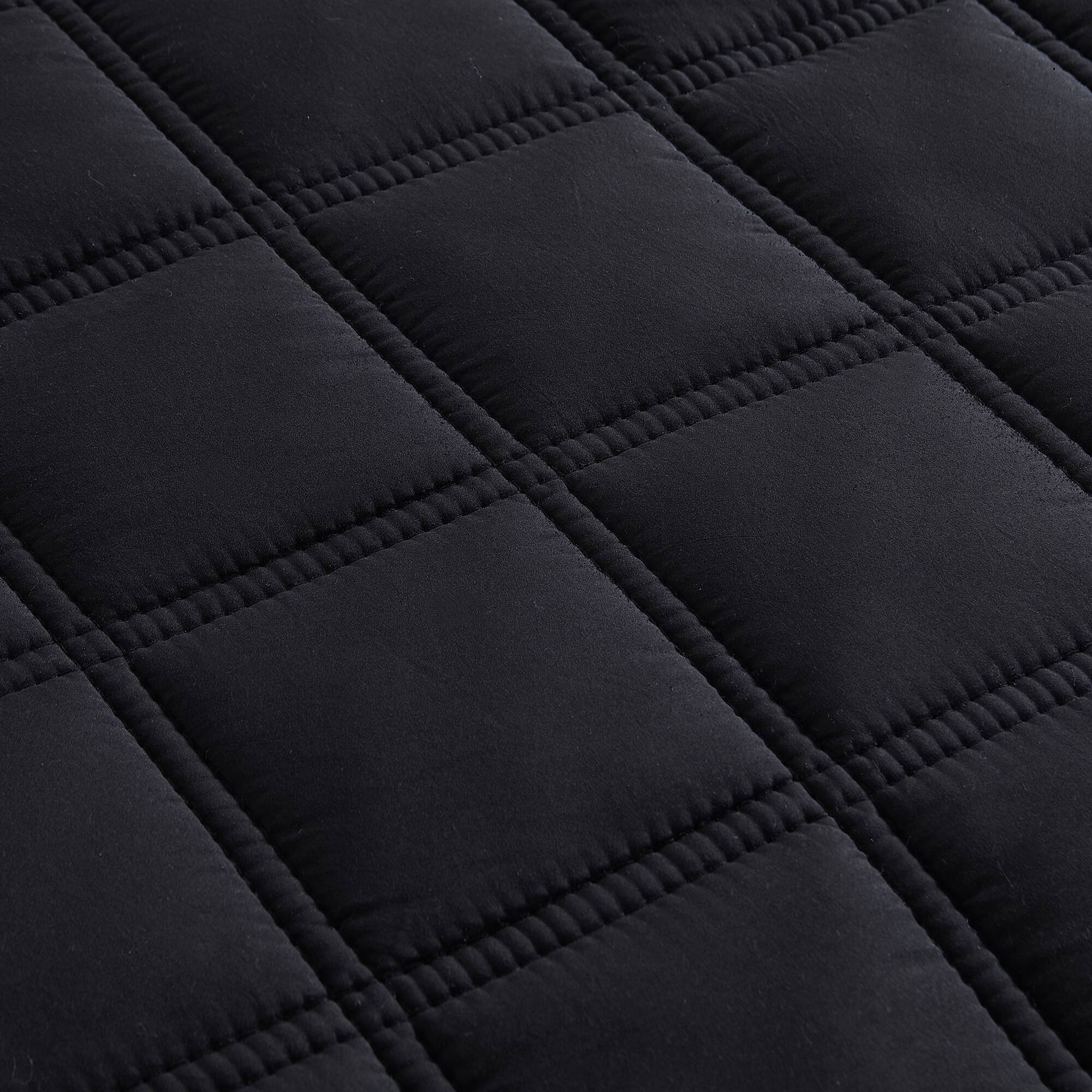Left. Sweet Home Collection - Oversized All-Season Reversible Double Stitched Comforter, Twin - Black.