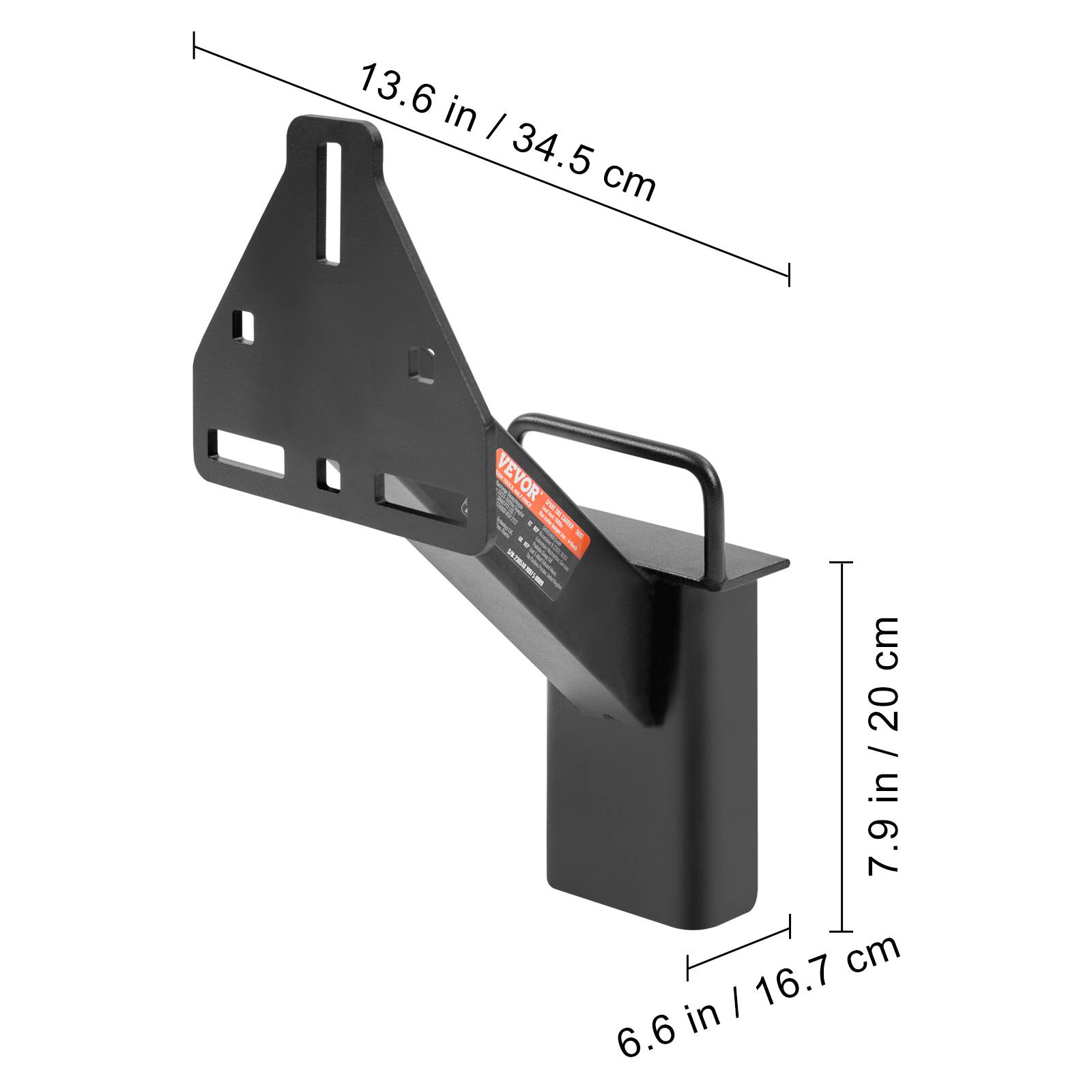 13.6 in / 34.5 cm  
7.9 in / 20 cm  
6.6 in / 16.7 cm