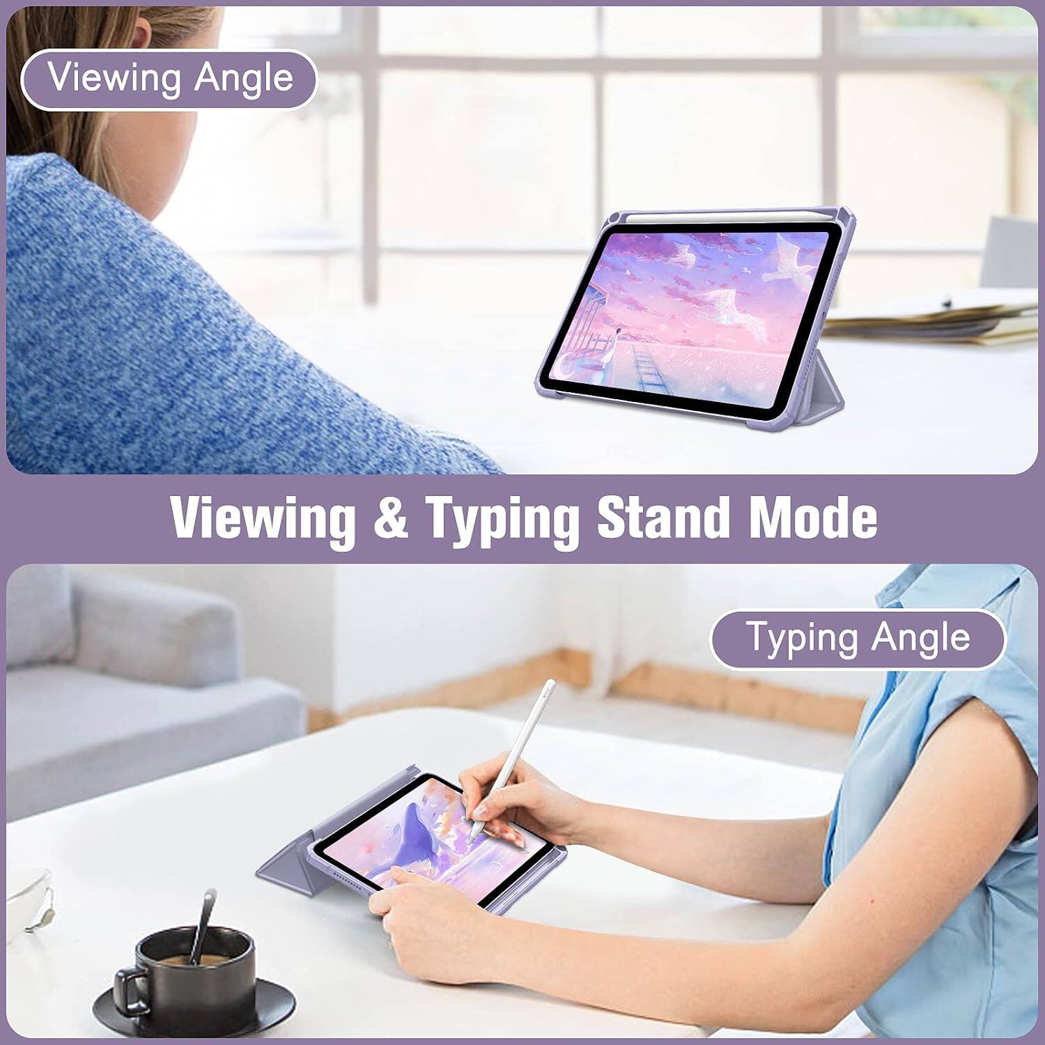 Viewing Angle  
Viewing & Typing Stand Mode  
Typing Angle
