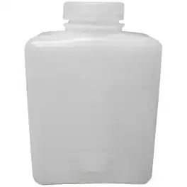 Nalgene - HDPE Plastic Wide Mouth Rectangular Storage Bottle - 32 oz. - Clear