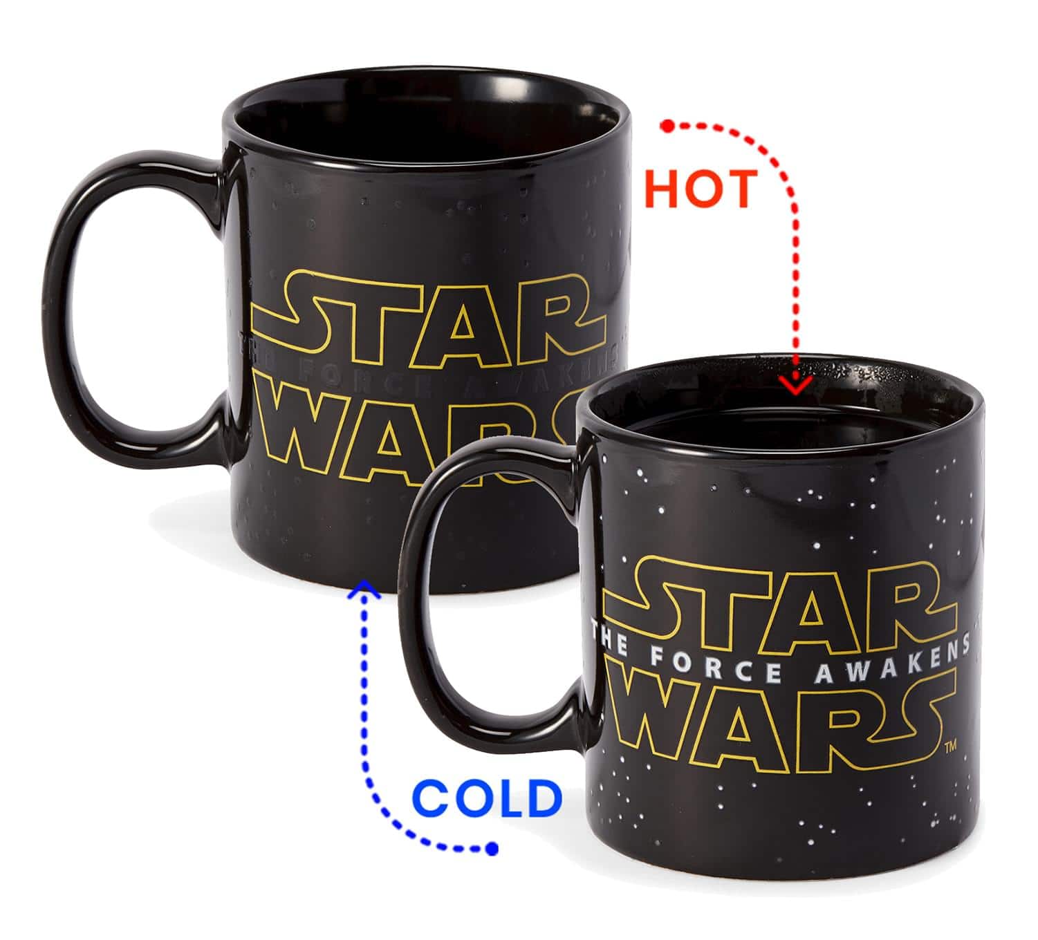 Star Wars - The Force Awakens - 20oz Heat-Reveal Ceramic Mug - Black