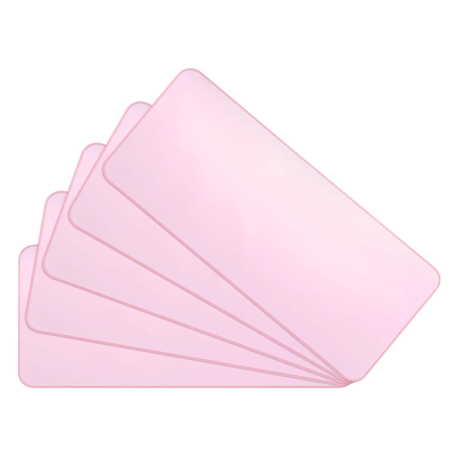 Unique Bargains - 5pcs Universal Silicone Keyboard Protector Skin for 13.3"-14" Laptop Notebook, 12.5 x 5.2 Inch Ultra Thin Cover - Pink
