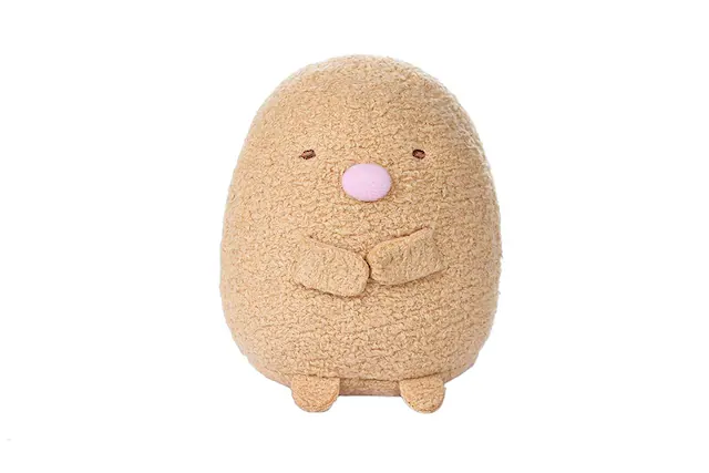 Front. Sumikkogurashi - Sumikko Gurashi 4 Inch Plush - Tonkatsu Pork Cutlet - Cream.