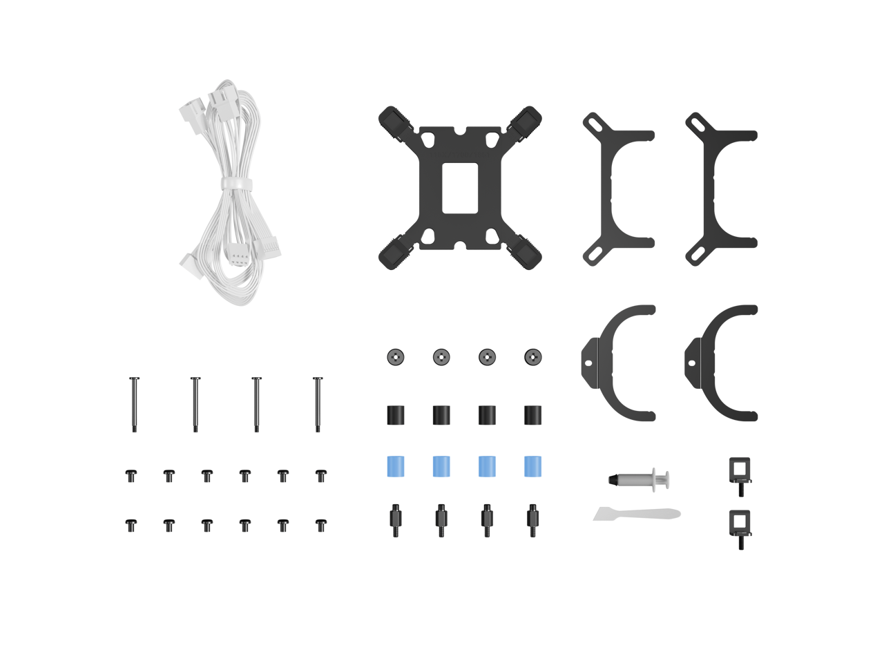 Alt View 10. Antec - Skeleton Matrix 360 ARGB Liquid CPU Cooler, 360mm Radiator, Single-Frame Fan, Hydraulic Bearing, Copper Base - White.