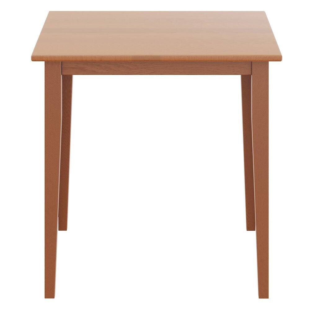 Left. FurniFact - Light Oak Small Square Dining Table with Shaker Legs - Light Oak.