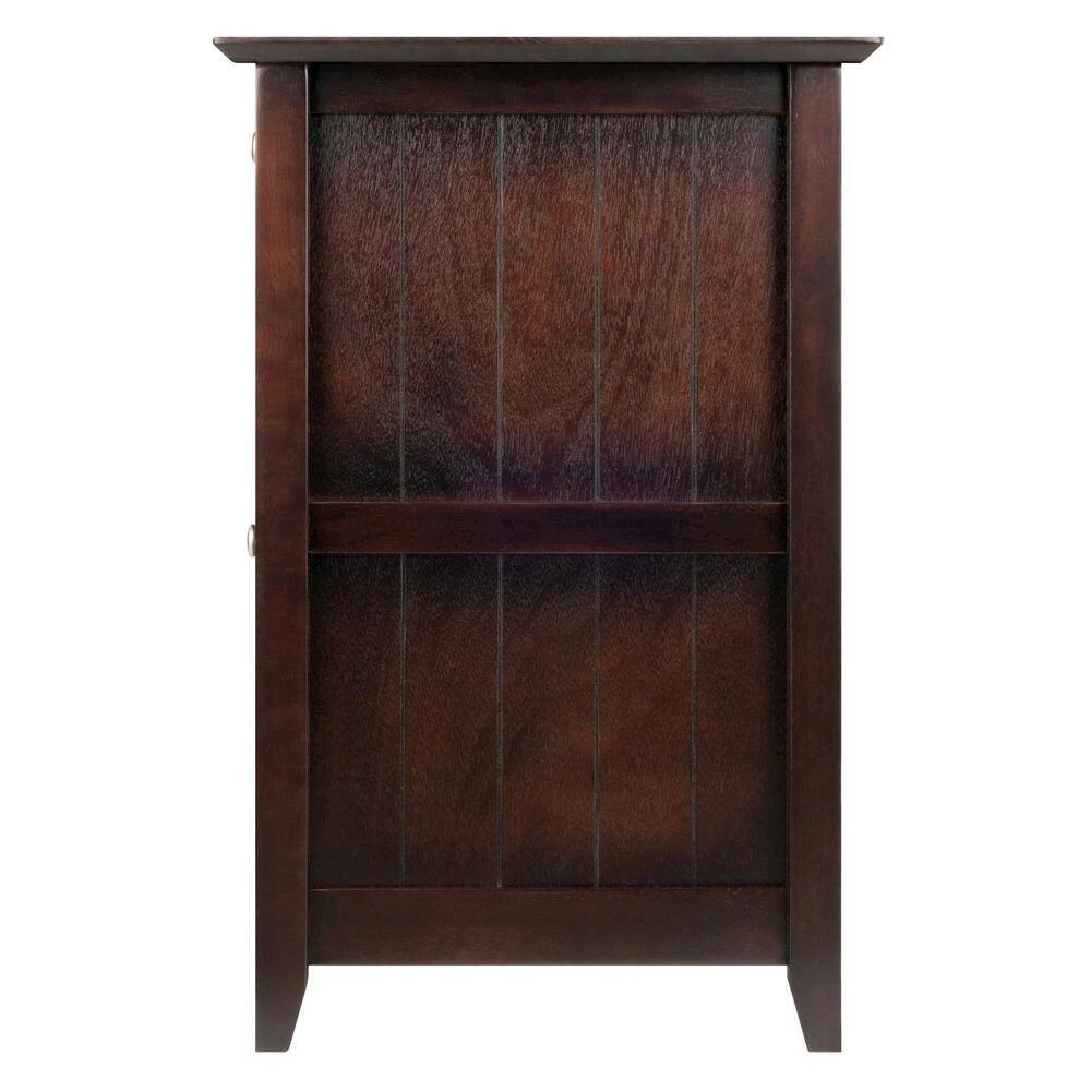 Angle. FurniFact - Filing Cabinet - Coffee.