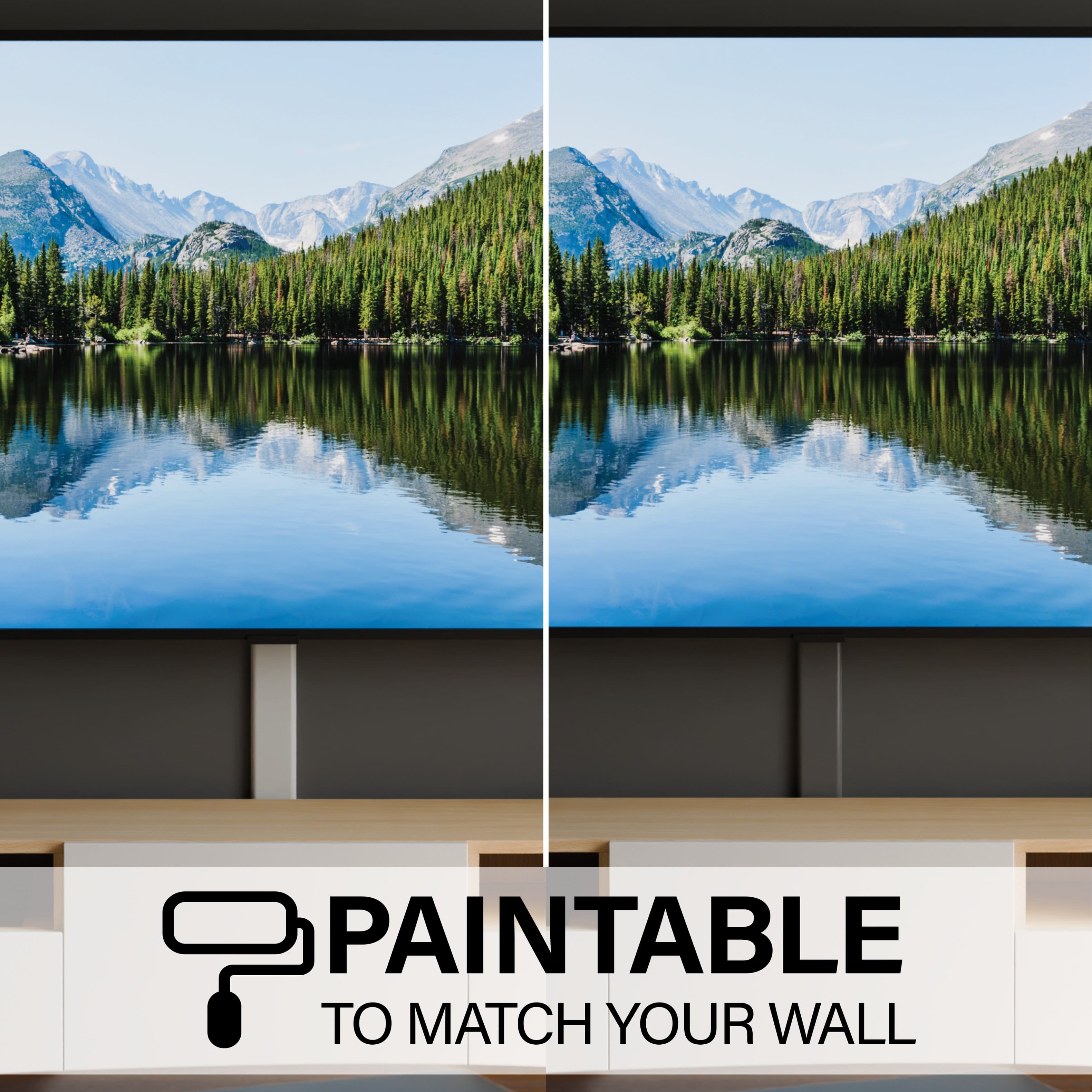 PAINTABLE TO MATCH YOUR WALL