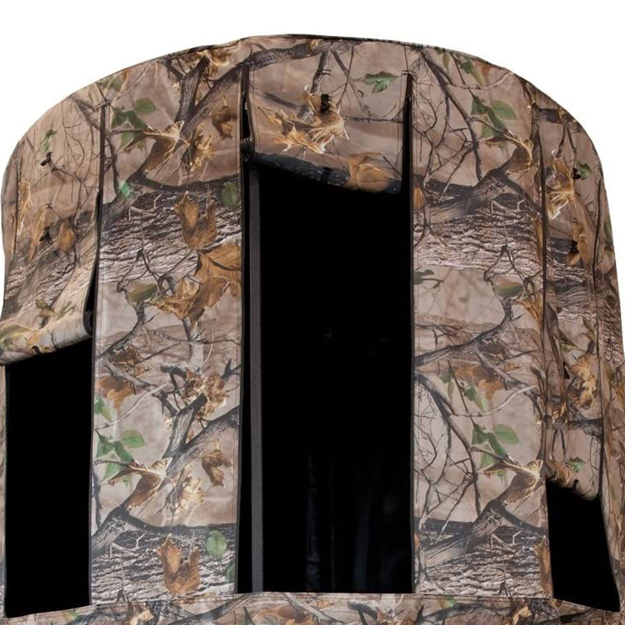 Alt View 4. Muddy - Muddy Roof Kit Hunting Gear, Hunting Blind w/ 8 Windows for Liberty Tripod Stand - Camouflage.