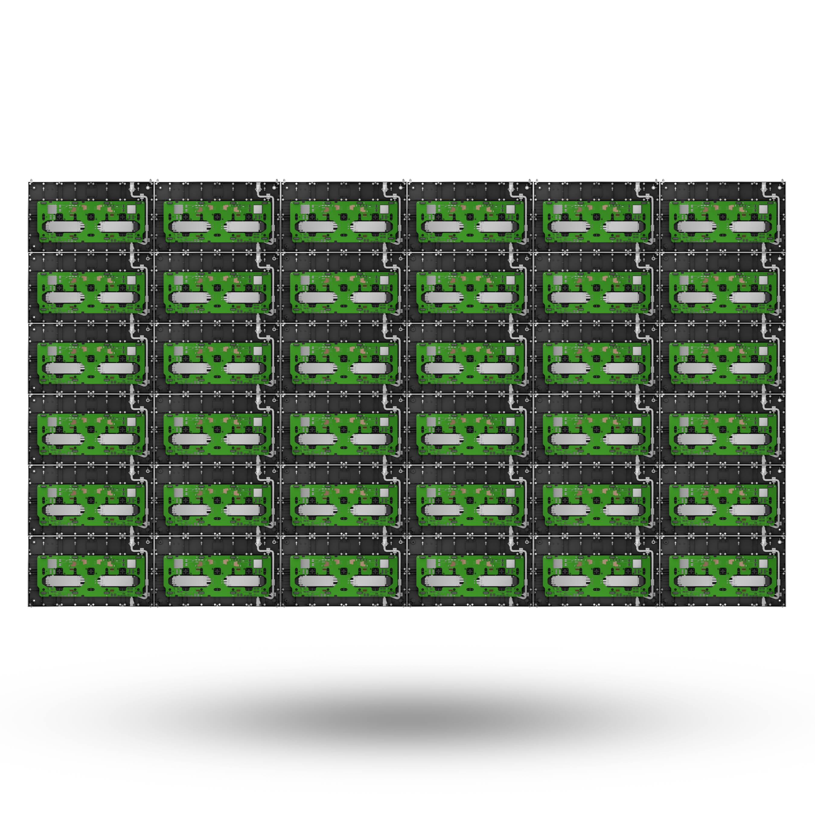 Back. AWALL - 162" CoB MicroLED TV C series 1.2 Pixel Pitch 16:9 External Processor - Black.