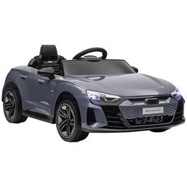 Ropilly - 12V Licensed Audi RS E-tron GT Kids Electric Car with Remote Control, Gray