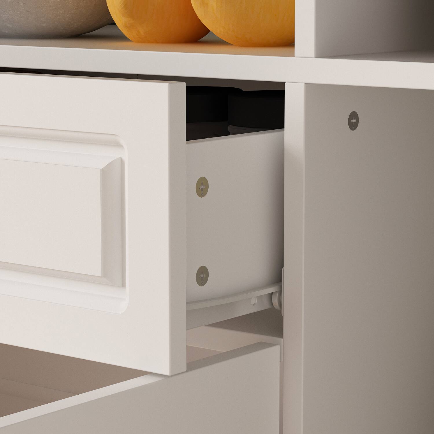 Alt View 10. FUFU & GAGA - FUFU&GAGA Kitchen Sideboards Large - Capacity Glass Doors Storage Pantry Cabinet with Adjustable Shelves - White.