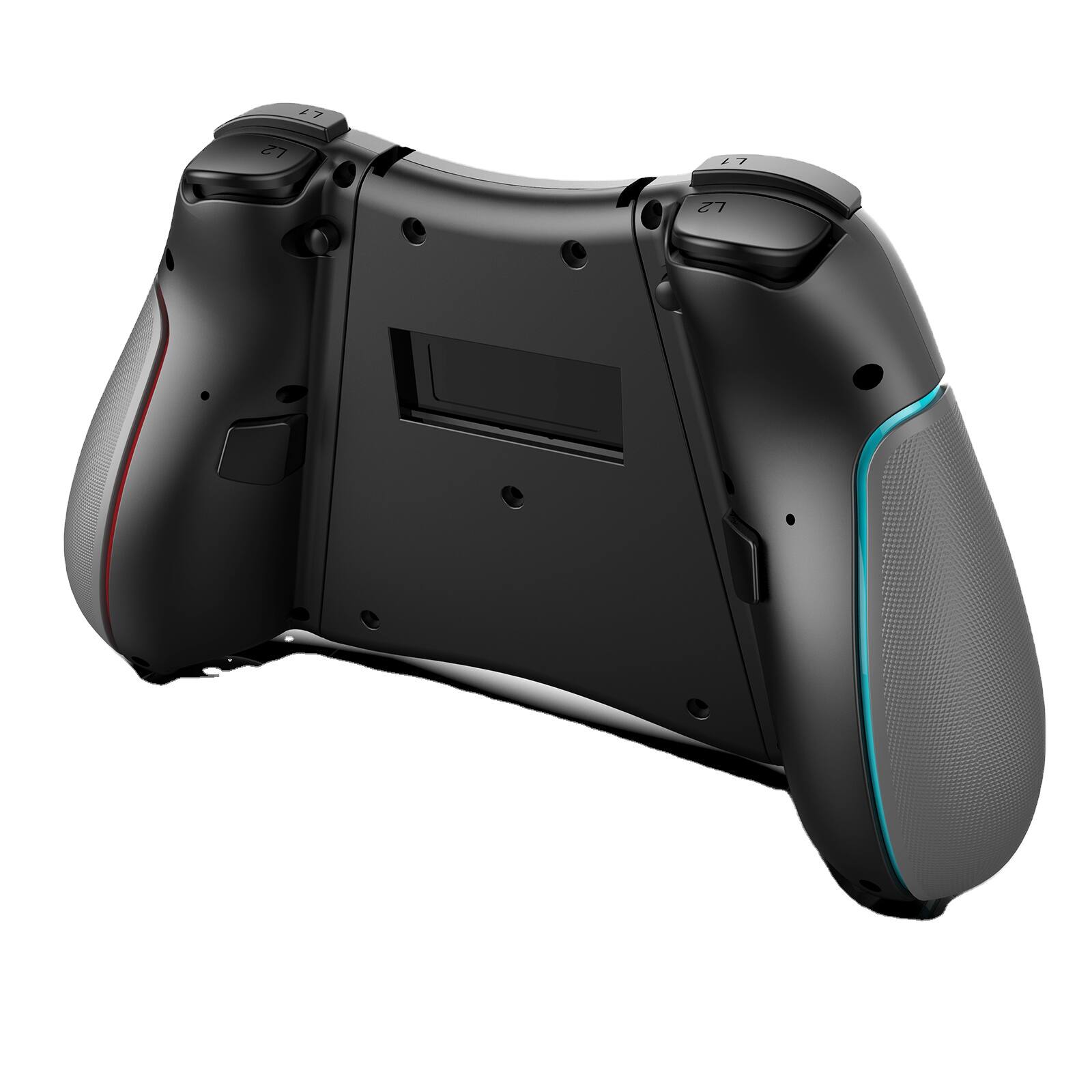 Alt View 4. Cluzine - Portable Wireless Gaming Controller Set with Six-Axis Function and Dual Vibration, Ideal for Game Console Playing - Black.