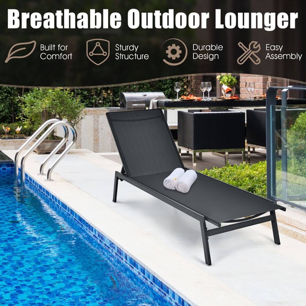 Breathable Outdoor Lounger

- Built for Comfort
- Sturdy Structure
- Durable Design
- Easy Assembly