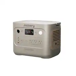 Jackery - E1000AC 1062Wh 1500W Solar Generator Portable Power Station, LiFePO4, 100W USB-C for Camping (Sand Gold) (1062 Wh Capacity)