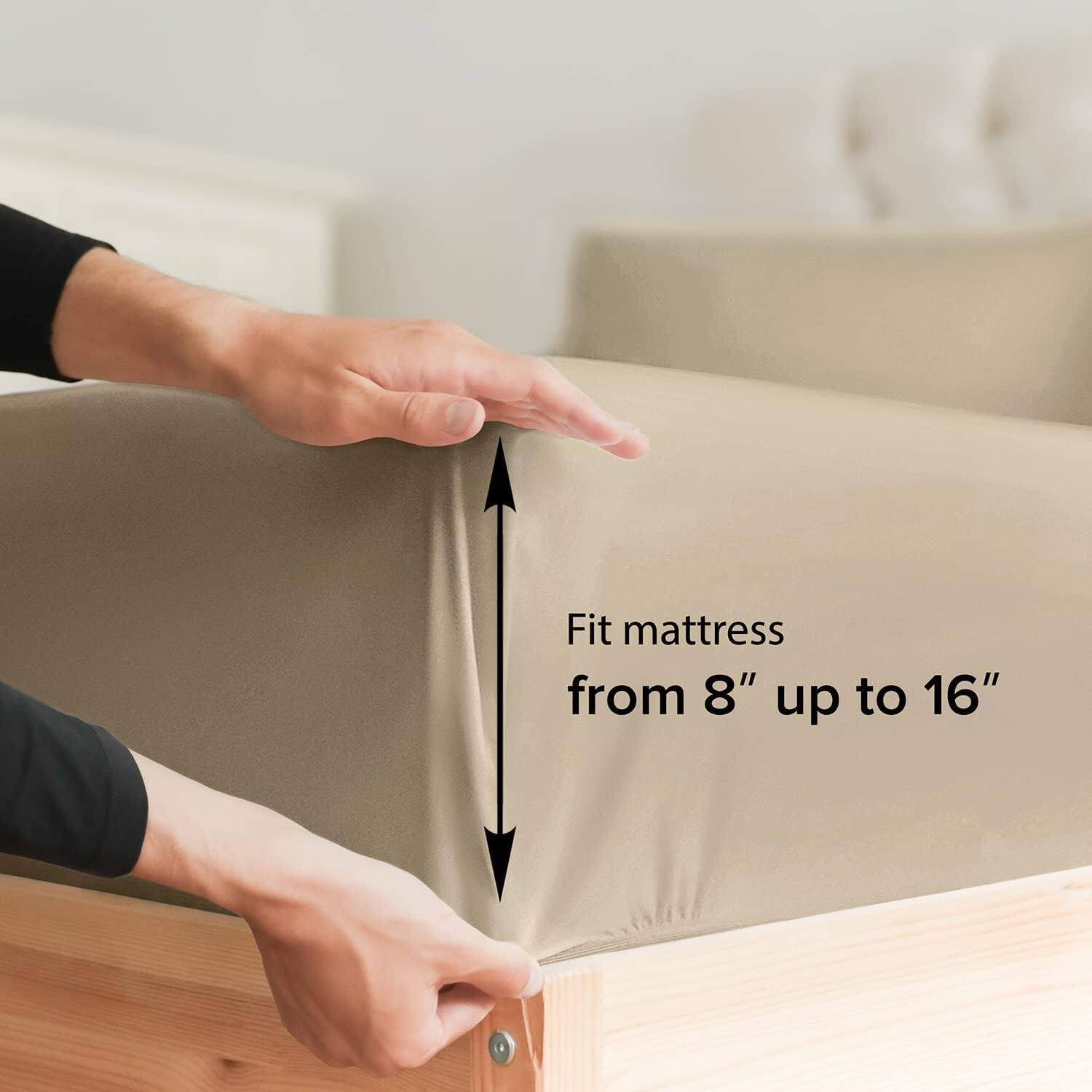 Fit mattress from 8" up to 16"
