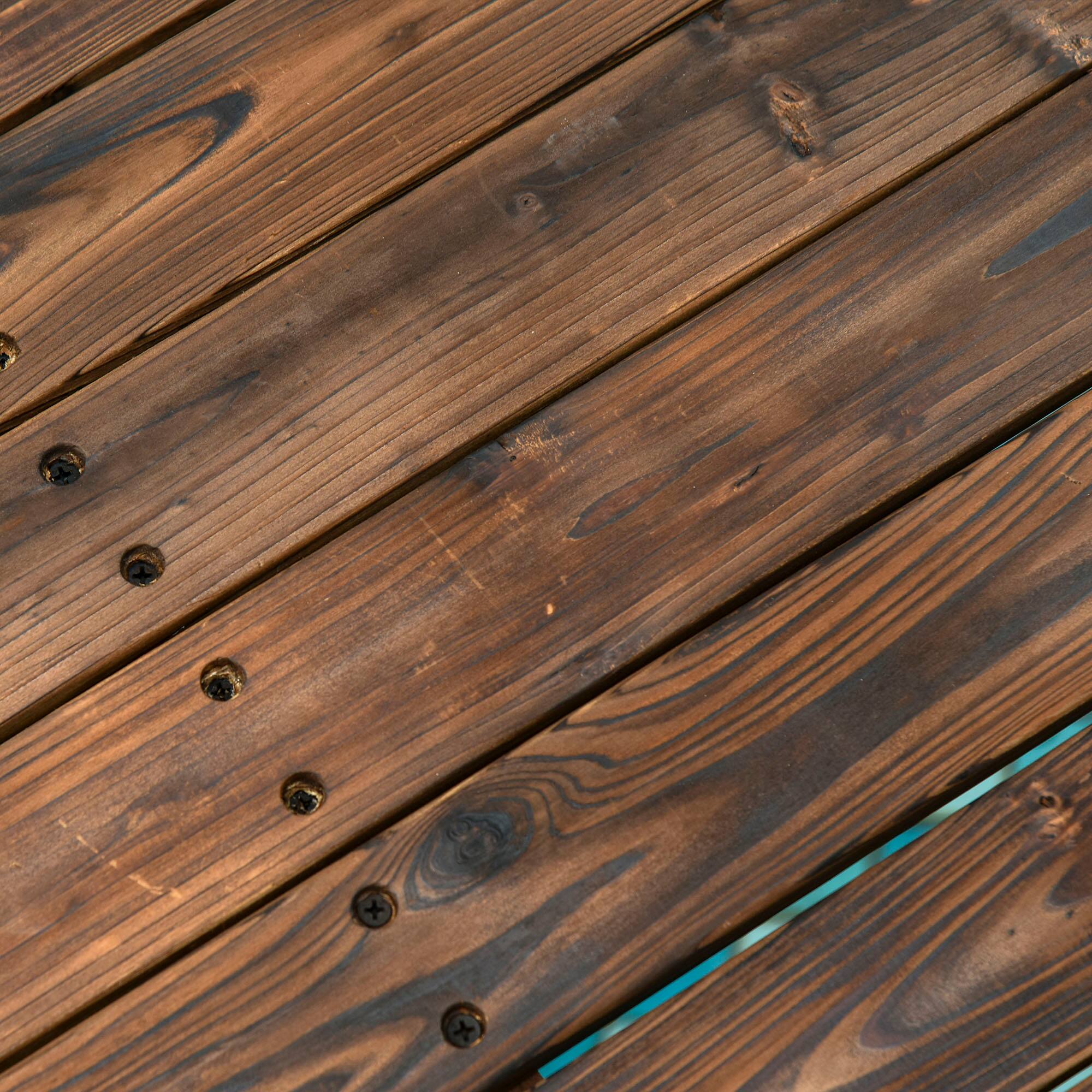 Alt View 8. Outsunny - 7.5' Wooden Arch Garden Bridge, Safety Rails for Backyard Ponds, Creeks, Streams - Carbonized.