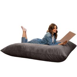Jaxx - Pillow Saxx 5.5-Foot - Huge Bean Bag Floor Pillow and Lounger - Charcoal