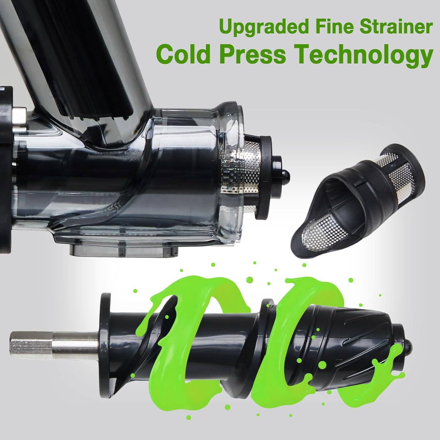 Upgraded Fine Strainer Cold Press Technology