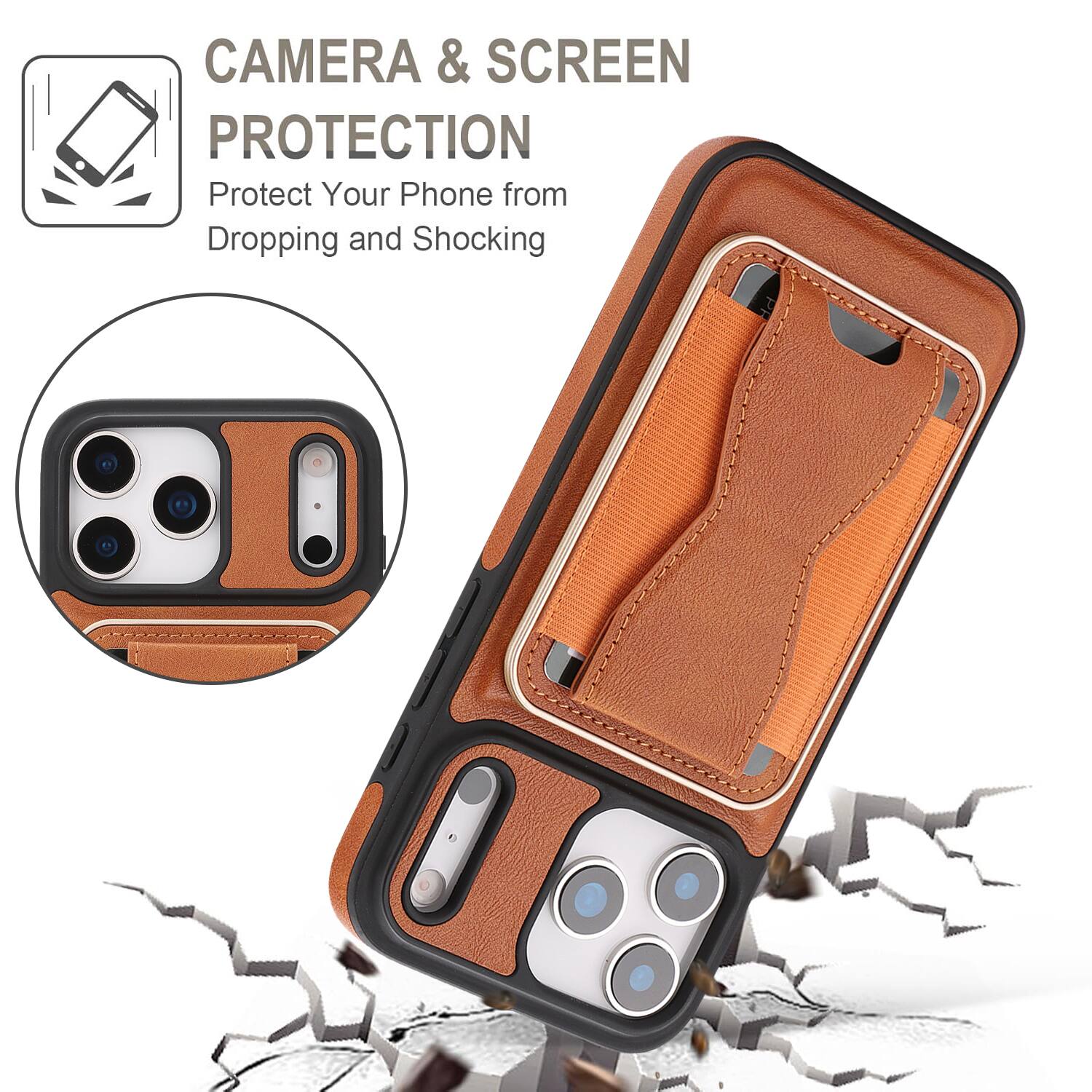 CAMERA & SCREEN PROTECTION  
Protect Your Phone from Dropping and Shocking