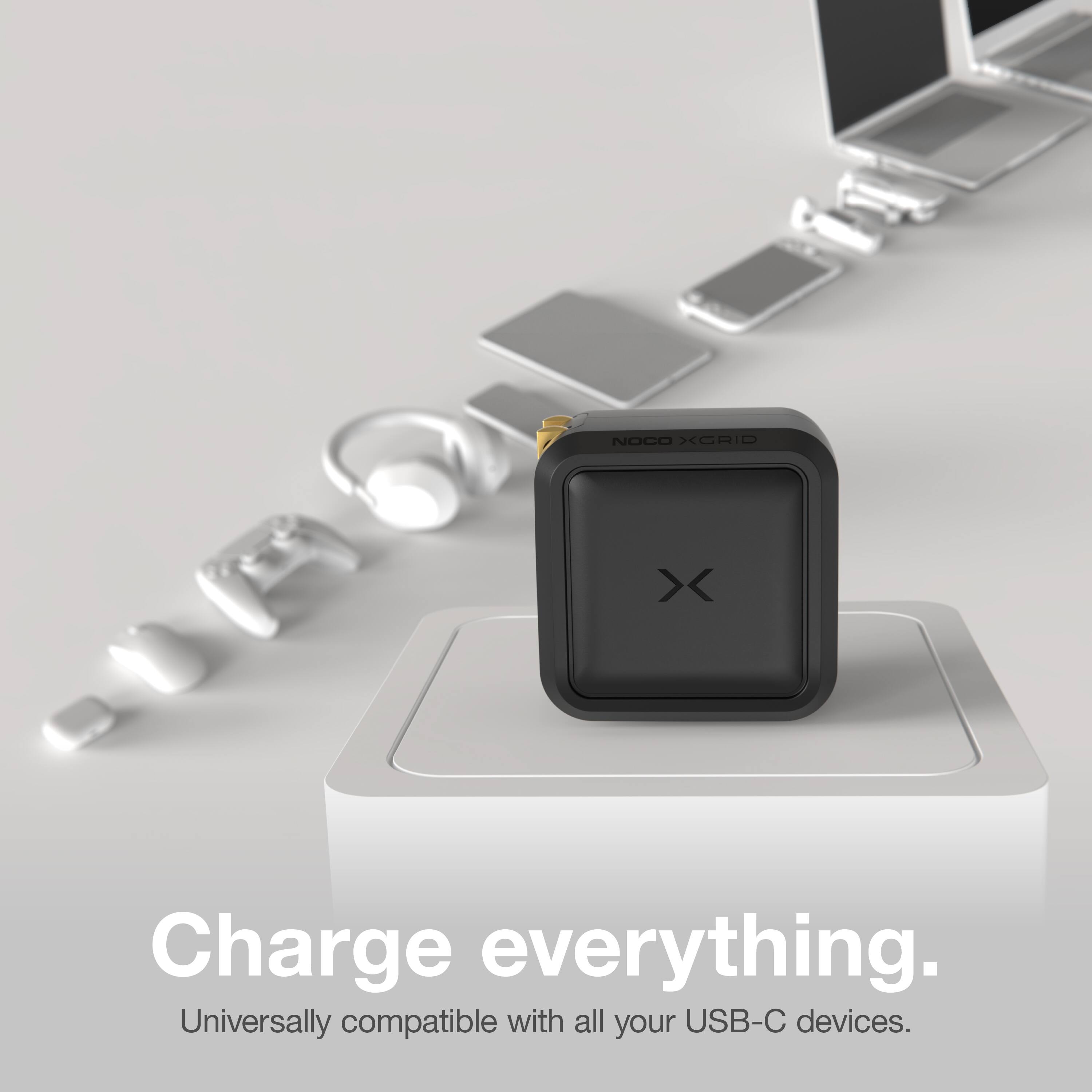 Charge everything.  
Universally compatible with all your USB-C devices.