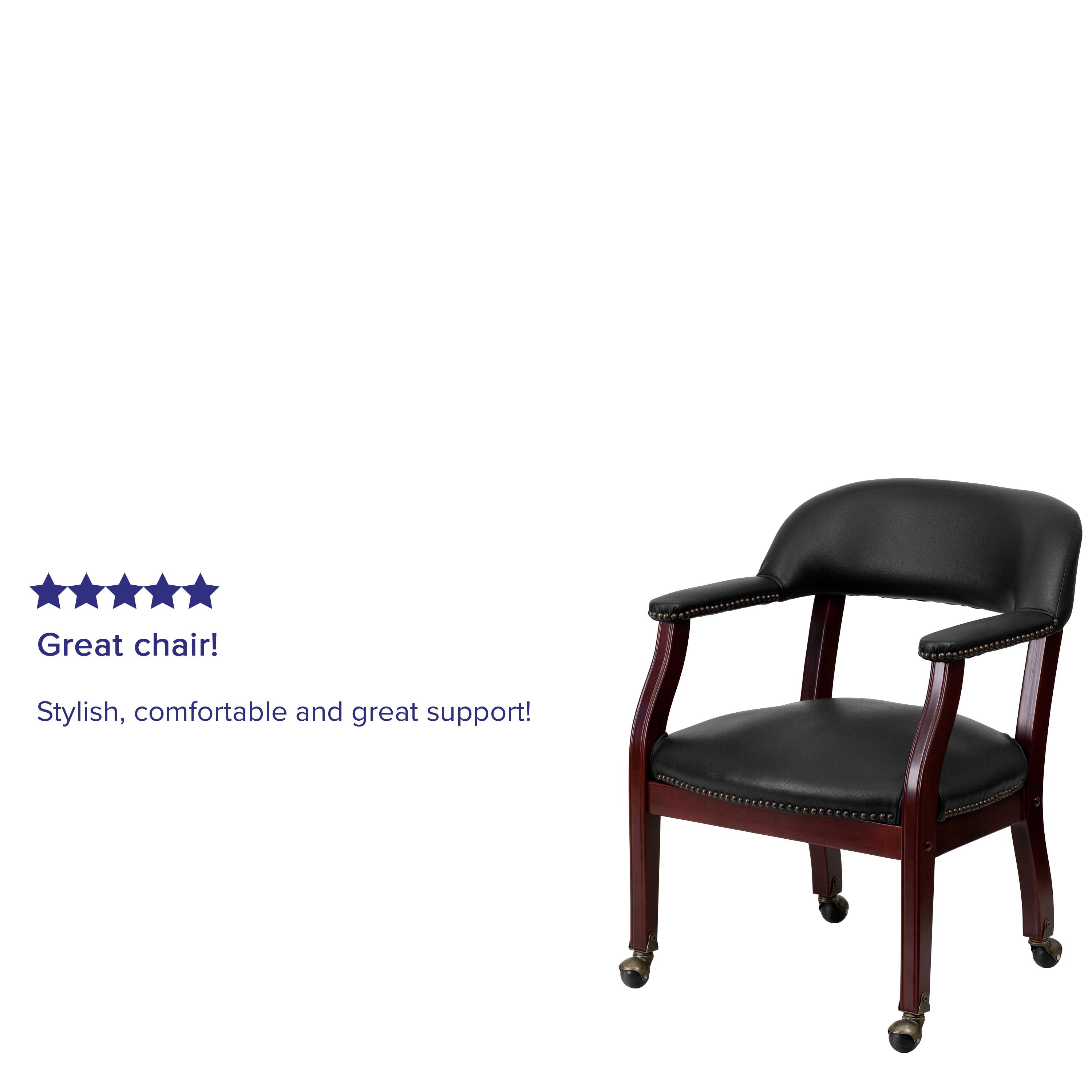Great chair!  
Stylish, comfortable and great support!