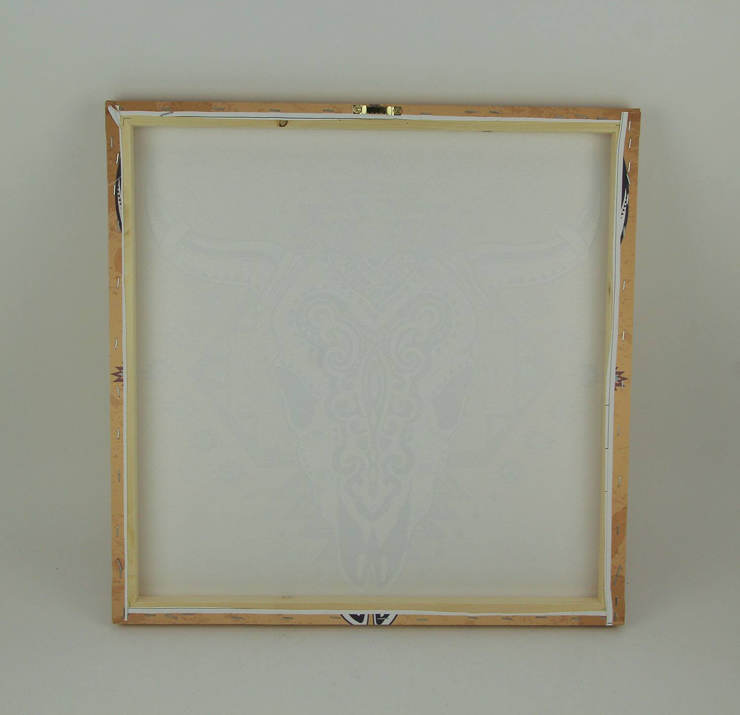 Alt View 2. De Leon Collections - Southwest Steer Skull Santa Fe Style Canvas Print - Multicolored.