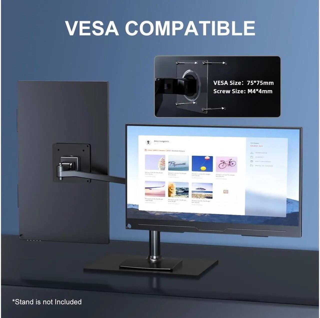 VESCA COMPATIBLE

VESCA Size: 75*75mm  
Screw Size: M4*4mm  

*Stand is not Included