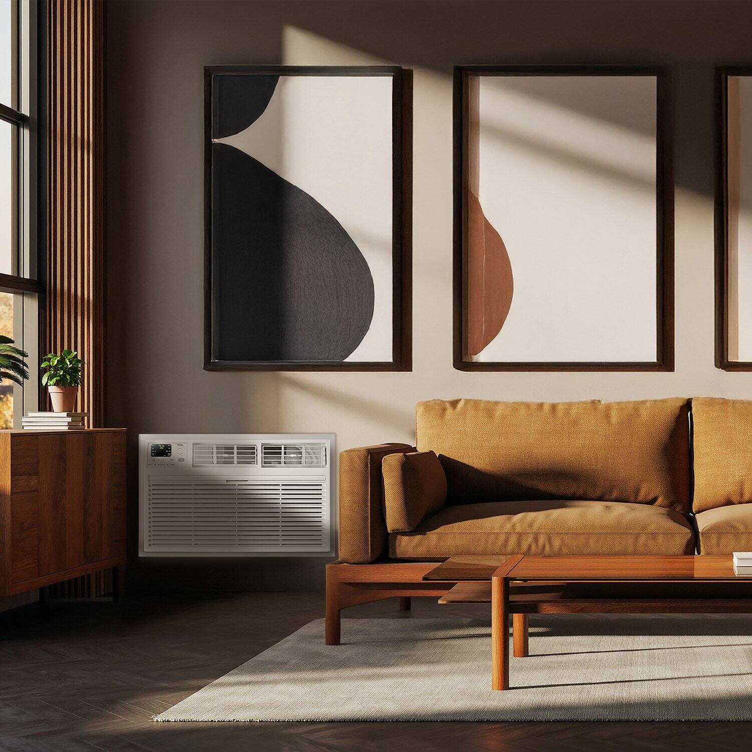 Alt View 8. TCL - 550 Sq. Ft. 12,000 BTU Smart Through-the-Wall Air Conditioner with Wi-Fi and Remote - White.