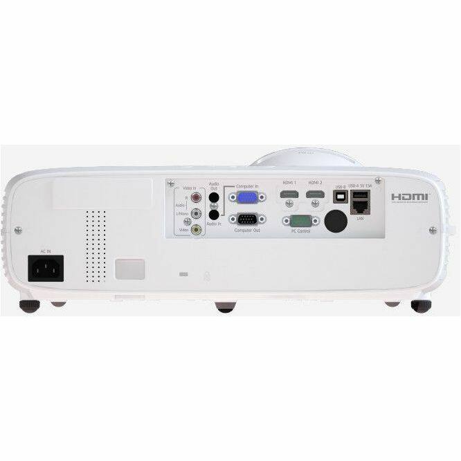 HOMI

- HDMI 1
- HDMI 2
- VGA (15P-15H)
- USB (1x USB 2.0)
- LAN
- Computer Out
- Microphone
- Audio In
- Audio Out
- Video In
- USB (1x USB 2.0)
- AC IN