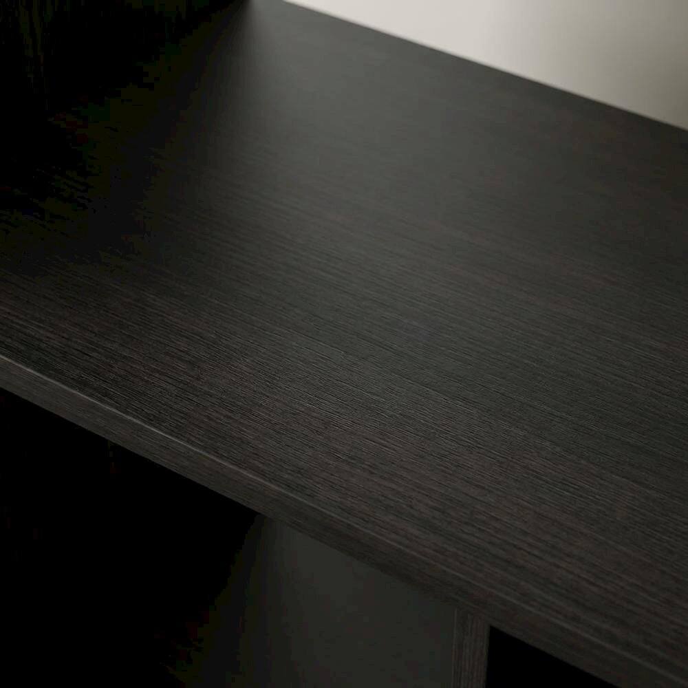 Alt View 1. FurniFact - Engineered Wood bookcase with simple design for home or office storage - Espresso.