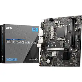 MSI - Intel H610 DDR4 64GB Motherboard PROH610MGD4WIFI
