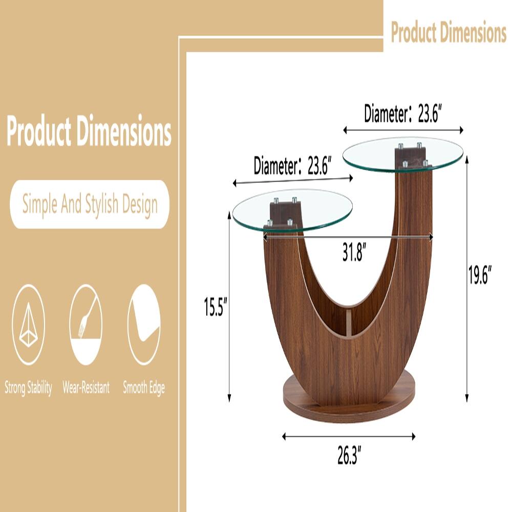 Product Dimensions

Simple And Stylish Design

Diameter: 23.6"

15.5"

31.8"

19.6"

Strong Stability Wear-Resistant Smooth Edge

26.3"