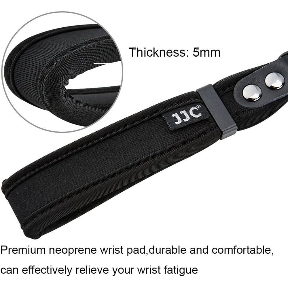 Thickness: 5mm

JJC Premium neoprene wrist pad, durable and comfortable, can effectively relieve your wrist fatigue