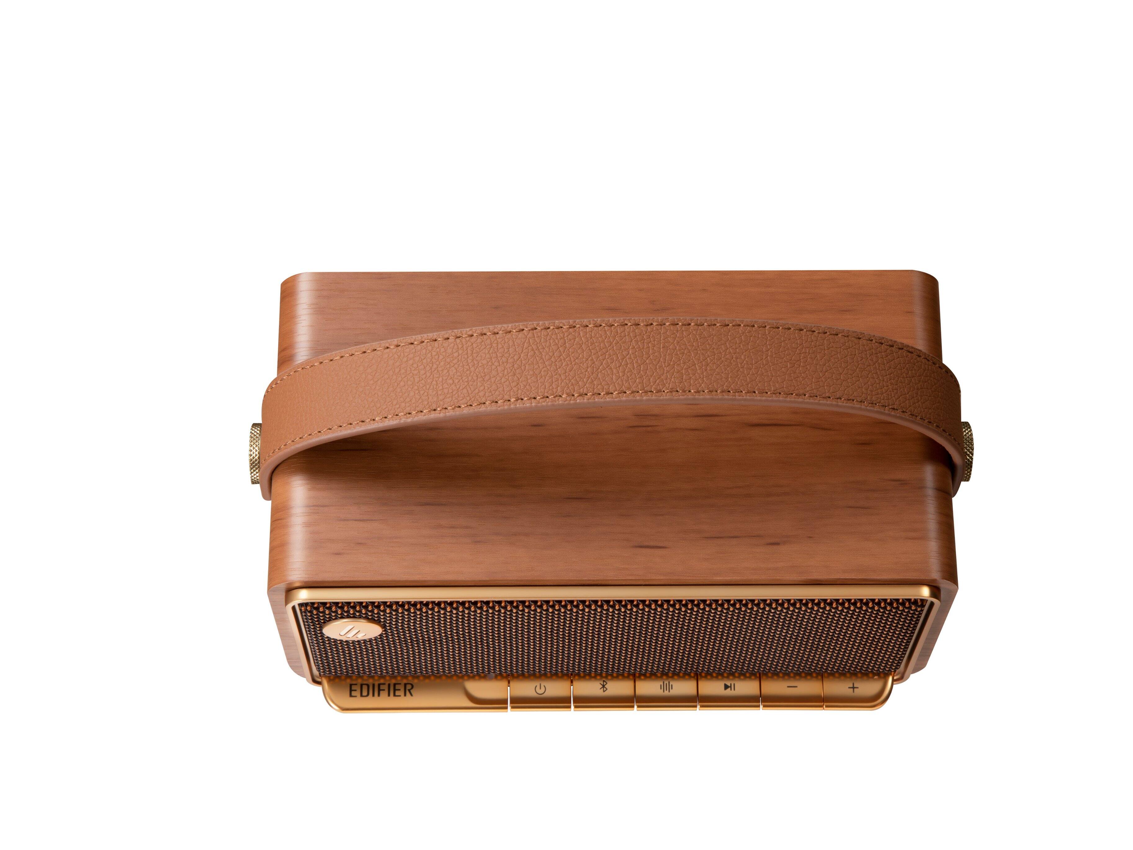 Alt View 3. Edifier - MP330 Portable Bluetooth Speaker - Brown.