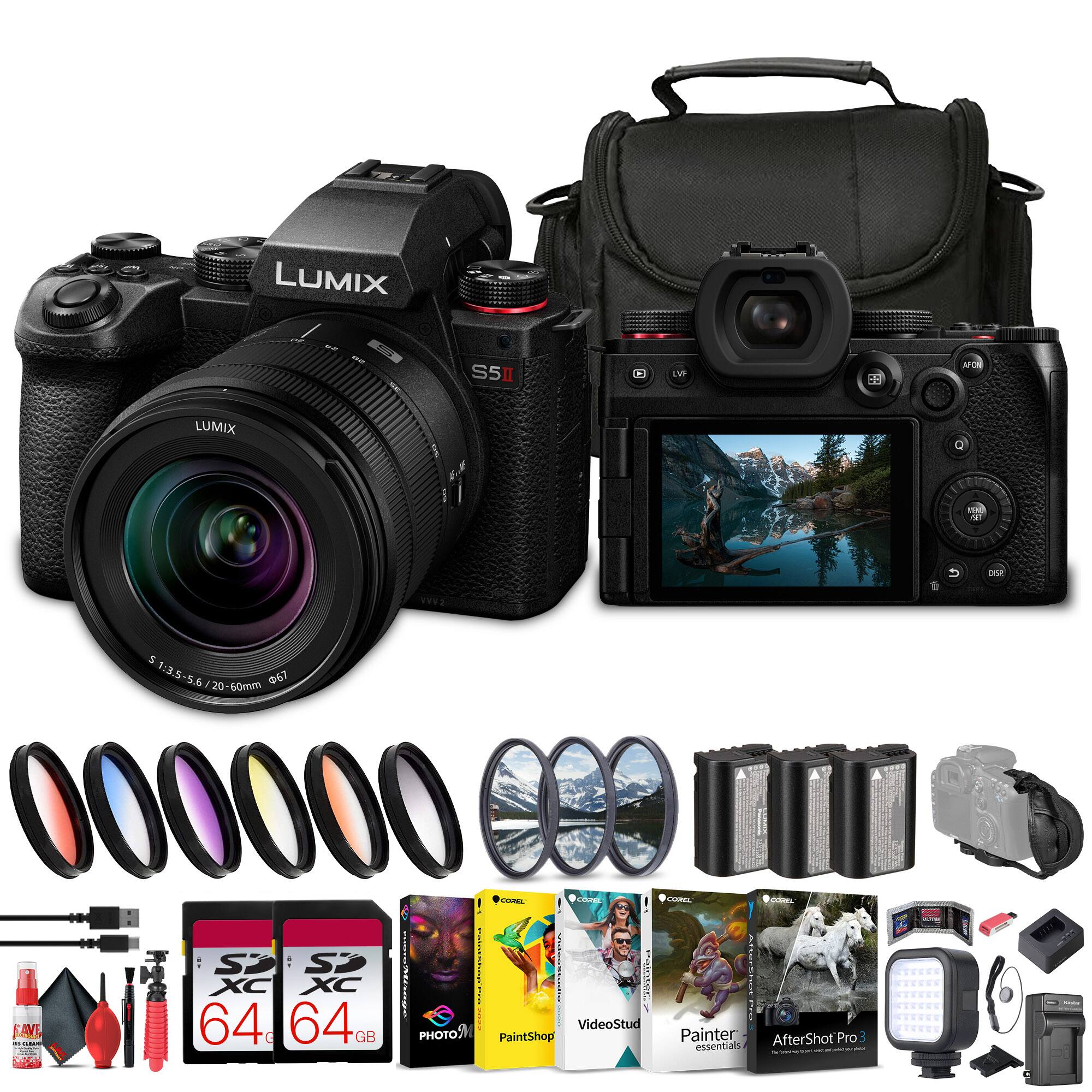LUMIX S5  
LUMIX g 1:3.8-5.6/20-60mm  
067 20 60mm  
Cie: SP SP CORaC  
U XC XC I CALd  
1 64 64.  
VideoStud  
FAVE, GB PHOTO  
PaintShop  
Painter  
AfterShot Pro essentials