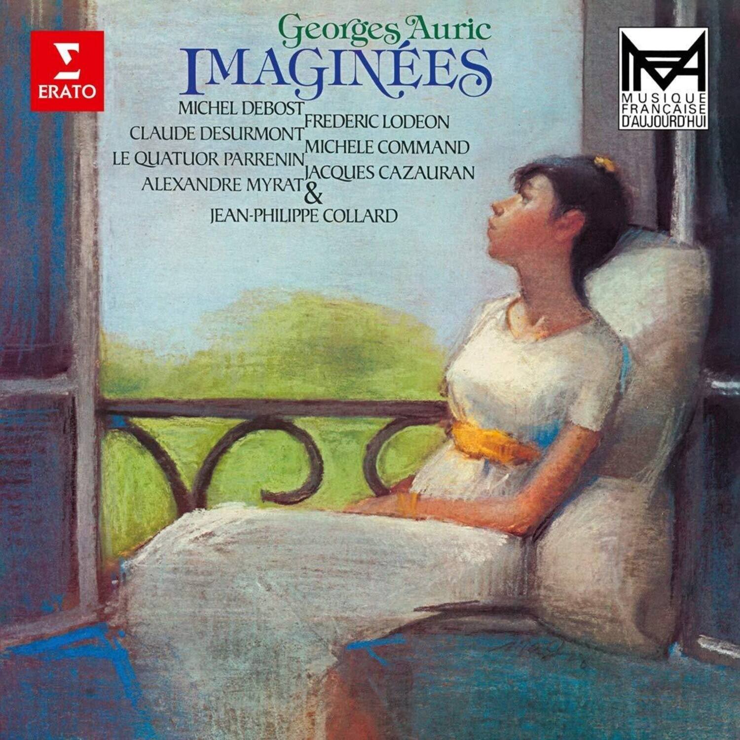 Georges Auric  
IMAGINEES

MICHEL DEBOST  
CLAUDE DESURMONT  
FREDERIC LODEON  
MICHELE COMMAND  
LE QUATUOR PARRENIN  
JACQUES CAZAURAN  
ALEXANDRE MYRAT  
&  
JEAN-PHILIPPE COLLARD

ERATO  
MUSIQUE FRANÇAISE D'AUJOURD'HUI