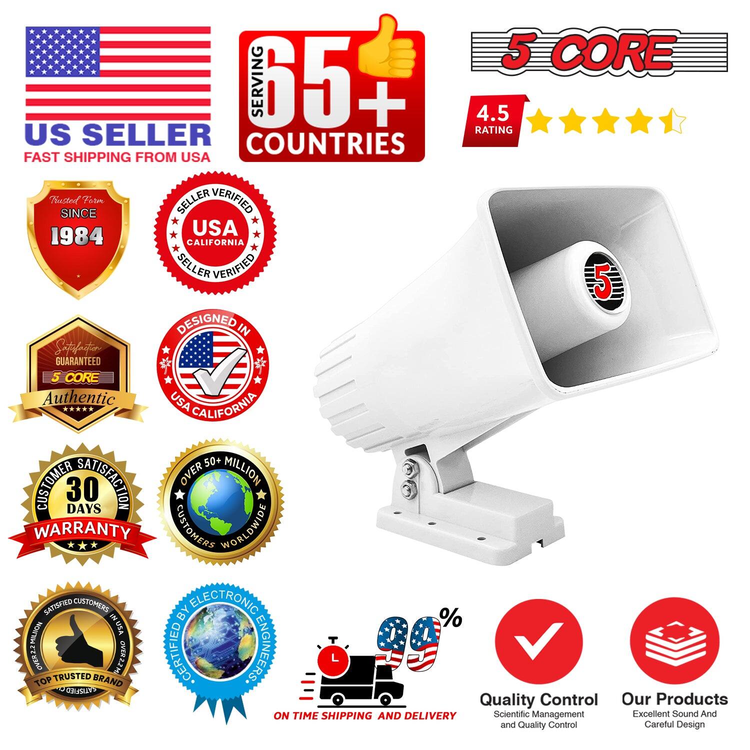 5 CORE  
SERVING 65+ COUNTRIES  
4.5 RATING  
US SELLER  
FAST SHIPPING FROM USA  
Trusted Since 1984  
USA CALIFORNIA SELLER VERIFIED  
5 CORE Authentic  
DESIGNED IN USA CALIFORNIA  
50+ MILLION SATISFIED CUSTOMERS  
30 DAYS WARRANTY  
OVER 50+ MILLION CUSTOMERS WORLDWIDE  
SATISFIED CUSTOMERS  
TOP TRUSTED BRAND  
CERTIFIED ENGINEERS  
ON TIME SHIPPING AND DELIVERY  
Quality Control  
Our Products  
Scientific Management and Quality Control  
Excellent Sound And Careful Design