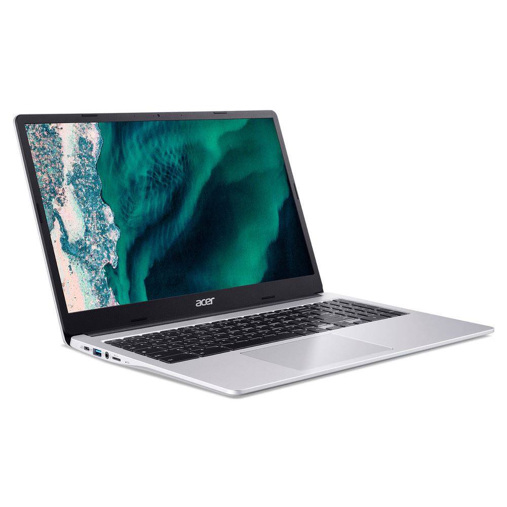 Angle. Acer - Chromebook 315 - 15.6" Intel Celeron N5100 1.1GHz 8GB RAM 64GB FLASH Chrome CB315-4H-C6MH NX.AZ0AA.003 - Silver.