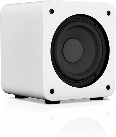 Front. Audioengine - S6 Powered Subwoofer - White.