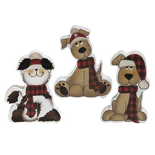 Front. BreeBe - Chunky Christmas Puppy 3 Asstd. - Multicolor.