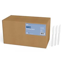 Perk - Polystyrene Knife, Medium-Weight, 1000/Pack - White