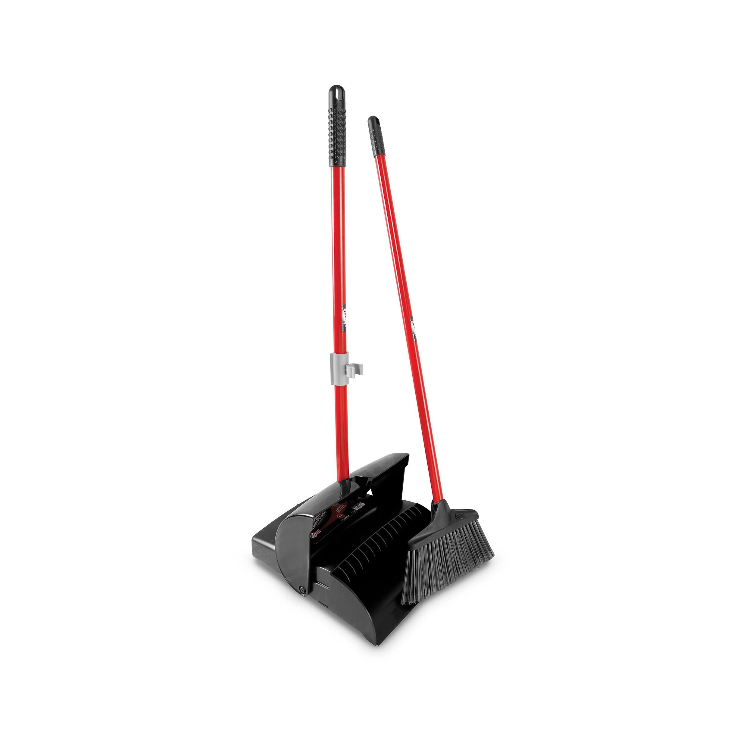 Alt View 1. Libman - Libman Standard 12" Upright Broom & Dustpan Set, Red/Black (0917002) - Red/Black.