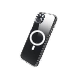 Qixxronics - Magnetic Case for iPhone 13 Mini Cellphone Magnetic Cover Shockproof Slim Phone Case - Clear