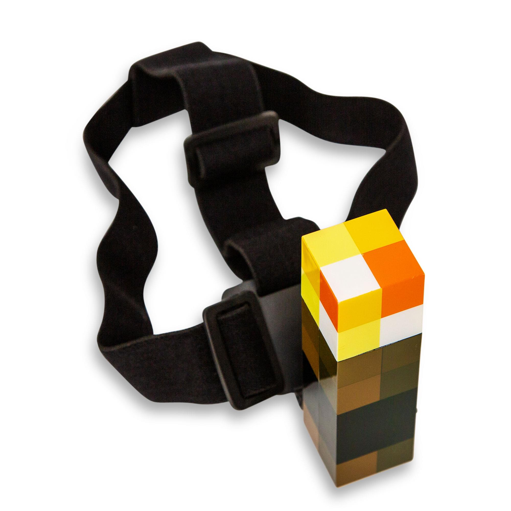 Alt View 10. Ukonic - Minecraft Brownstone Torch Headlamp Light With Adjustable Headband - Brown.