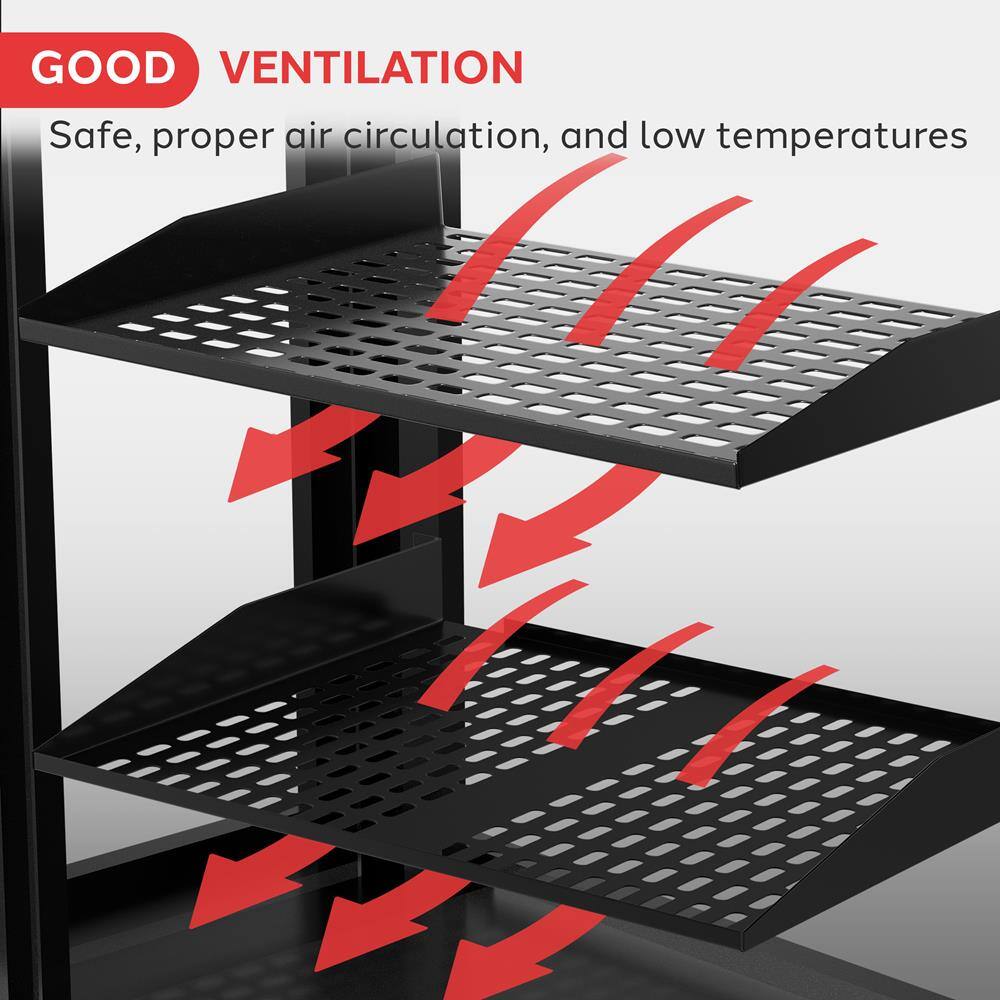 GOOD VENTILATION  
Safe, proper air circulation, and low temperatures