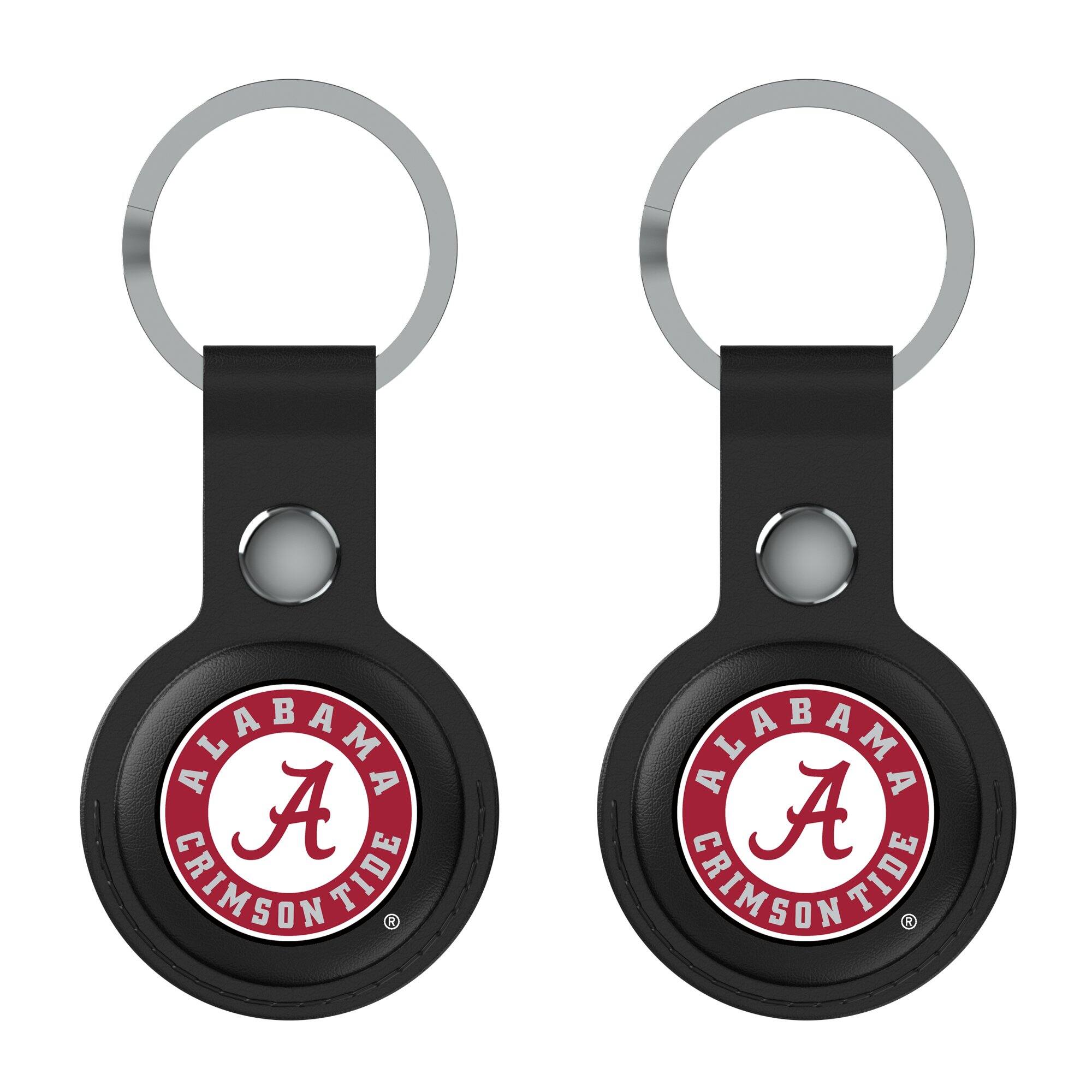 Keyscaper - Alabama Crimson Tide Two-Pack AirTag Holders - No Size - Black
