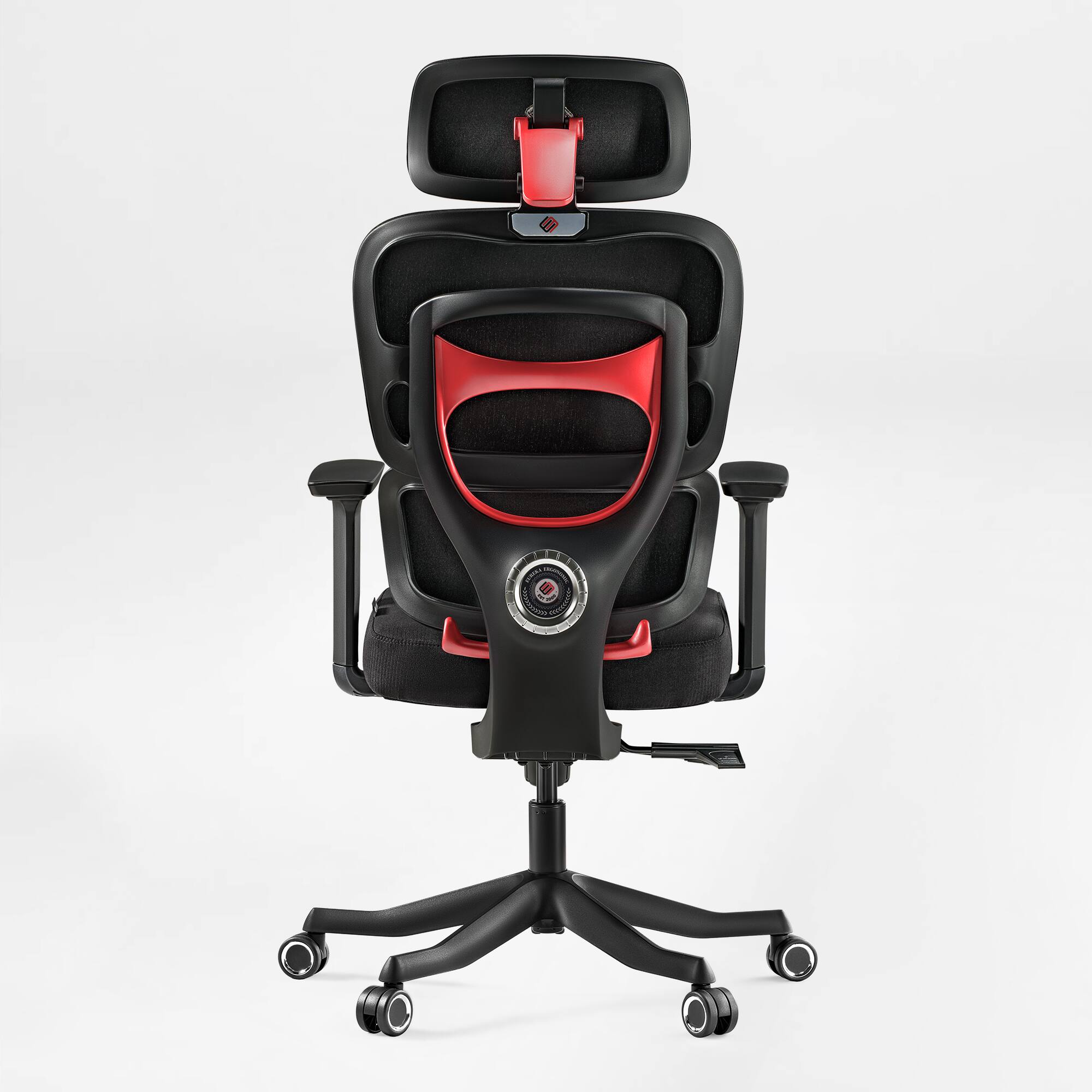 Left. Eureka Ergonomic - Ergonomic Gaming Chair with Adjustable Lumbar Support - Red.