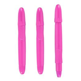 Unique Bargains - 3pcs Twistable Crayons, Retractable Silky Washable for Coloring Books Crafts Gifts Parties Art Supplies - Pink