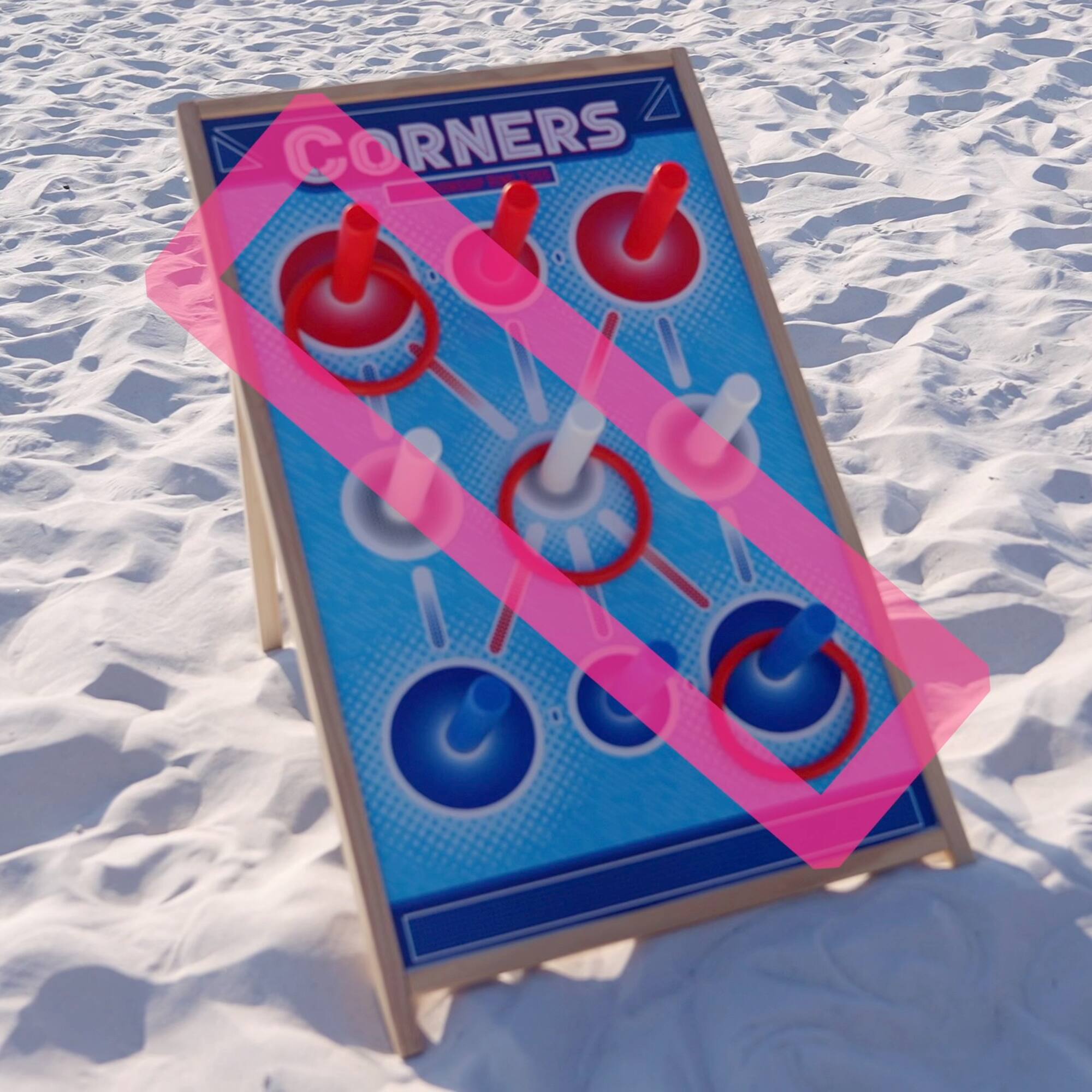 Angle. Corners Championship - Reinvented Ring Toss Yard & Party Game, Ages 6+.